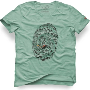 Parmak Izi ve Dalgıç Tasarım Tişört