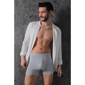 Elit Zümrüt Erkek Pamuklu Düz Likralı Boxer 3'lü Adet