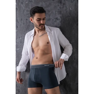 Elit Zümrüt Erkek Pamuklu Düz Likralı Boxer 3'lü Adet