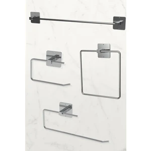 Yapışkanlı Gümüş Rulo ve Uzun Havluluk Wc Kağıtlık ve Kare Havluluk Banyo Mutfak 4'lü Set
