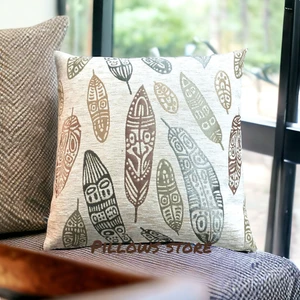 Pillows Store Yaprak Desenli Krem Kırlent Kılıfı 45CM*45CM