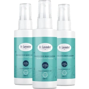 Dr. Lavender 3 Adet Lavanta Yağlı Organik Koruyucu Vücut Losyonu 100 ml Sinekkovar