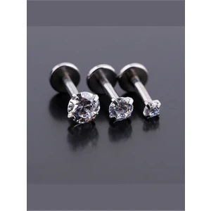 3'lü Cerrahi Çelik Tragus Helix Dudak Kıkırdak Piercing Küpe (Bar Uzunluğu Seçiniz)