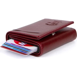 Newish Polo Kadın Mekanizmalı Kartlık ve Cüzdan newpolo145 - Bordo
