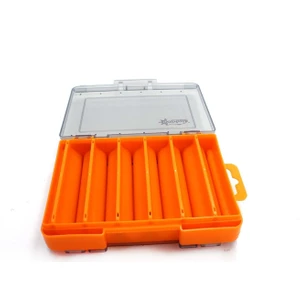 7221 Sahte Balık Kutusu 12 Gözlü 13X9X3.5CM - Orange