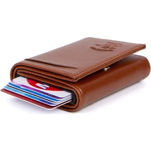 Newish Polo Erkek Mekanizmalı Kartlık ve Cüzdan newpolo145 - Taba