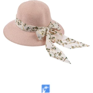 Kardelen Butik Denizli Lüx Hasır Plaj Şapkası  57-58 cm