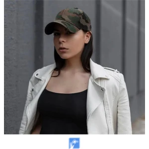 Kardelen Butik Denizli Unisex Ayarlanabilir Rahat Kamuflajlı Güneş Koruyucu Beyzbol Şapka  56-59 cm