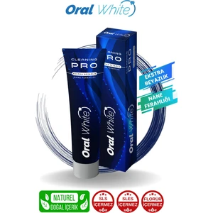 Oral White Cleaning Pro Ekstra Beyazlık Nane Ferahlığı 75ML