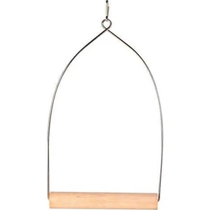 Kuş Ahşap Metal Askılı Tünek 10 5x22  5 Cm