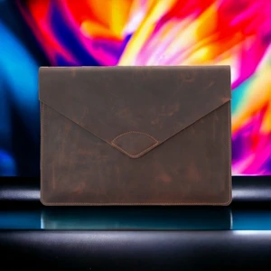 Mac Sleeve 15-16 Inç MacBook Uyumlu Kılıf Antik Kahve