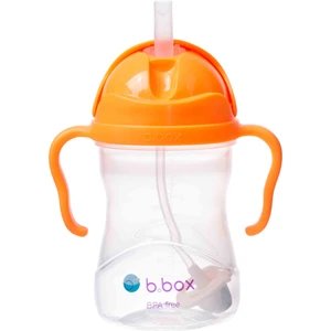 Tıklama Kilitli Uçlu Damlatmaz Pipetli Alıştırma Bardağı,  Turuncu, 240 Ml, 6AY+,1 Adet