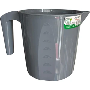 Poly Time Polytime Plastik Gri Ölçekli Maşrapa - 1.5 Litre
