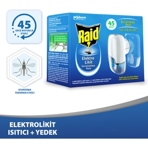 Elekro Likit Cihaz ve 1 Yedek, 45 Gece (Sivrisineklere Karşı)