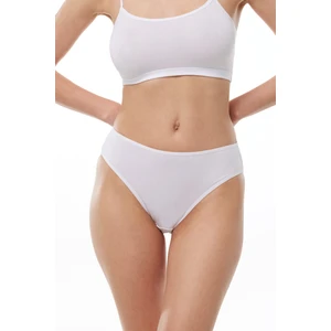 Kadın Beyaz 2 Li Paket Normal Bel Modal Slip Külot 1028 2M1028