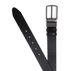 Pierre Cardin Erkek Siyah Çift Taraflı Kemer 50294395-VR046