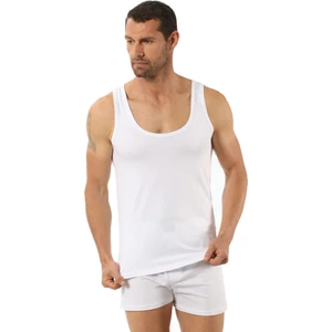 Erkek Pamuklu Modal Esnek Atlet Beyaz | K10852