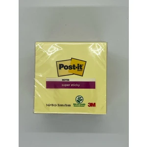 3m Post It Super Sticky Sarı 90 Yaprak 76 mm x 76 mm