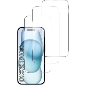 iPhone 15 Plus Cam Ekran Koruyucuları (3'lü Paket) 9h Temperli Cam