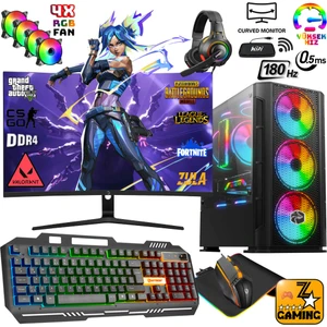 BSX90 Ryzen 5 3600 32GB 256GB Ssd+1tb HDD GTX1050TI 27" 165Hz Oyuncu Masaüstü Bilgisayar