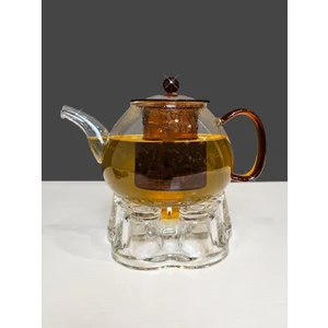 Evim Tatlı Evim 900ML Cam Demlik ve Cam Isıtıcı Seti Honey