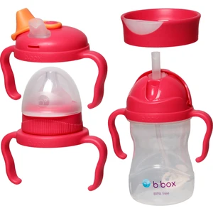 4-In-1 Alıştırma Bardakları Beslenme Geçiş Seti, Avantaj Paketi, Pembe,  4 Parça, 240 ML,12AY+