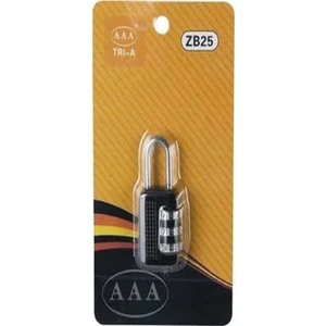 Trı-A 25 mm Şifreli Asma Kilit Siyah