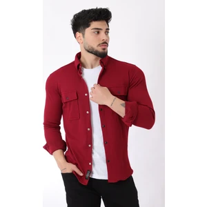 Stil Kombin Çift Cep Kapaklı Örme Gömlek Xc U16787_40292