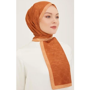 Trend Monogram Şal 2-132 - Kiremit