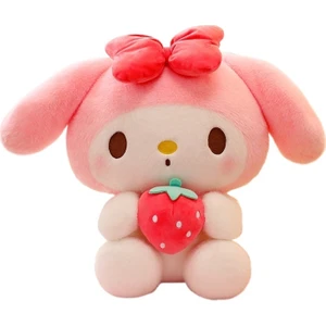 Yeni Çilek Kuromi Bebek Peluş Oyuncak Bez Bebek (Yurt Dışından)