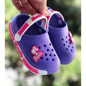 Barby Figürlü Çocuk Sandaleti , Çocuk Crocks Modeli Sandalet ,ana Okulu Kreş Sandaleti ,deniz Plaj Sandaleti
