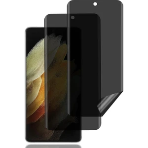 M.TK Moveteck Samsung Galaxy S20 Ultra Ekran Koruyucu Hayalet Seramik Cam Mat Privacy Tam Kaplar Oval Kavisli