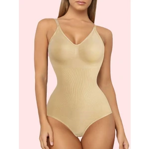 Ever Chic Evechic- Ip Askılı Sıkılaştırıcı Çıtçıtlı Kadın Zıbın Korse Ten