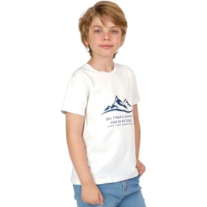 Dekim Moda Erkek Çocuk Kısa Kollu Bisiklet Yaka Uhud Baskılı T-Shirt