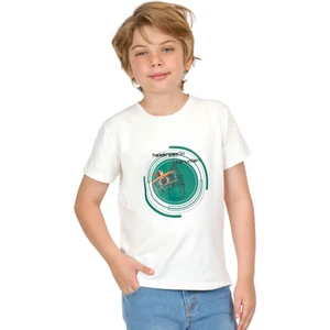 Dekim Moda Erkek Çocuk Uzun Kollu Bisiklet Yaka Hazerfen Baskılı T-Shirt