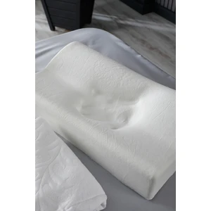 Tago Home Büyük Boy Ortopedik Visco Yastık Boyun Fıtığı Boyun Düzleşmesi Destekli-60*41*11 CM-1000 gr
