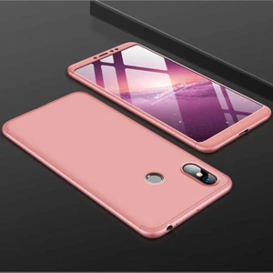 Megafox Teknoloji Xiaomi Mi Max 3 Uyumlu Kılıf Ays Kapak, Rose Gold