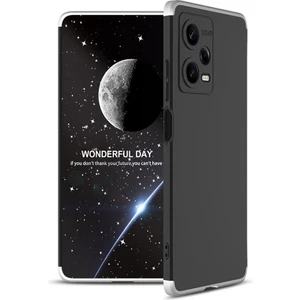 Megafox Teknoloji Xiaomi Redmi Note 12 Pro 5g Uyumlu Kılıf Ays Kapak, Siyah-Gri