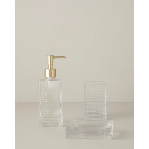 English Home Merle Cam 3'lü Banyo Seti Şeffaf