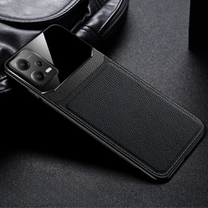 Xiaomi Poco X5 5g Uyumlu Kılıf Zebana Lens Deri Kılıf Siyah