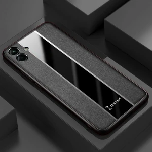Samsung Galaxy A05 Uyumlu Kılıf Zebana Premium Deri Kılıf Siyah