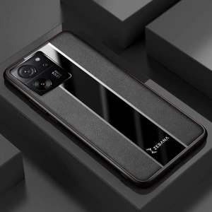 Xiaomi Mi 13T Pro Uyumlu Kılıf Zebana Premium Deri Kılıf Siyah