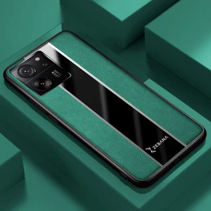 Xiaomi Mi 13T Pro Uyumlu Kılıf Zebana Premium Deri Kılıf Yeşil