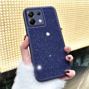 Xiaomi Poco X6 Uyumlu Kılıf Zebana Işıltım Silikon Kılıf - Kamera Lens Korumalı Derin Mor