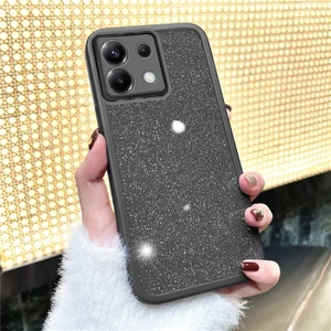 Xiaomi Poco X6 Uyumlu Kılıf Zebana Işıltım Silikon Kılıf - Kamera Lens Korumalı Siyah