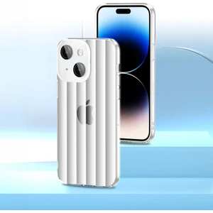 Apple iPhone 15 Plus Uyumlu Kılıf Zebana Bumper Silikon Kılıf (Kamera Lens Korumalı) Şeffaf
