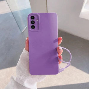 Samsung Galaxy A15 Uyumlu Kılıf Zebana Love Yumuşak Silikon Kılıf Lila