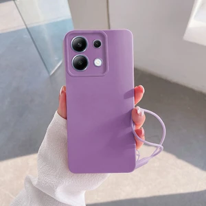 Xiaomi Redmi Note 13 4g Uyumlu Kılıf Zebana Love Yumuşak Silikon Kılıf Lila