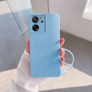 Xiaomi Mi 13T Uyumlu Kılıf Zebana Love Yumuşak Silikon Kılıf Açık Mavi