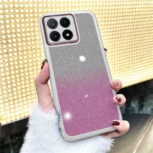 Xiaomi Poco X6 Pro 5g Uyumlu Kılıf Zebana Işıltım Silikon Kılıf - Kamera Lens Korumalı Lila